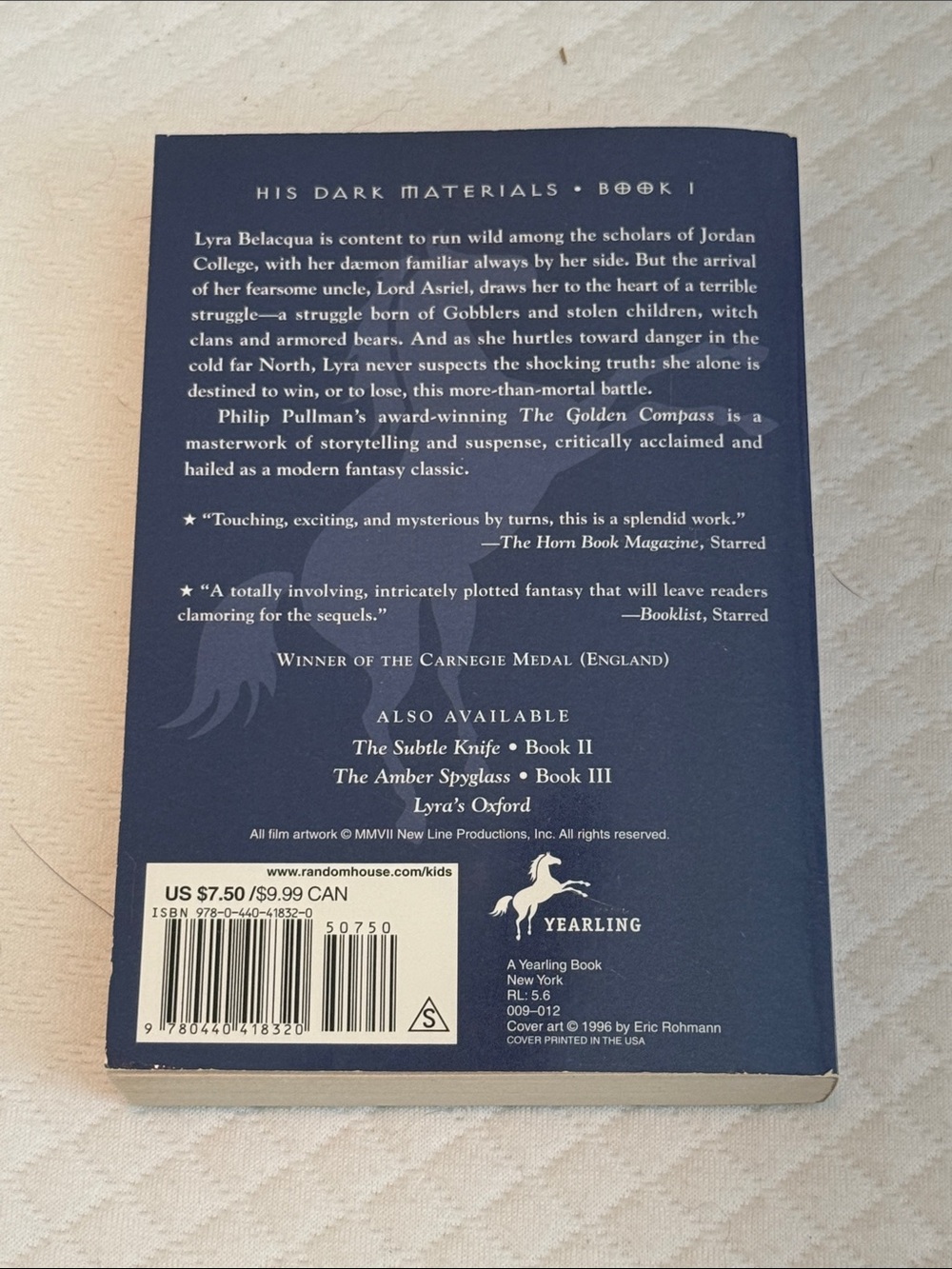 The Golden Compass paperback - Picture 2 of 3
